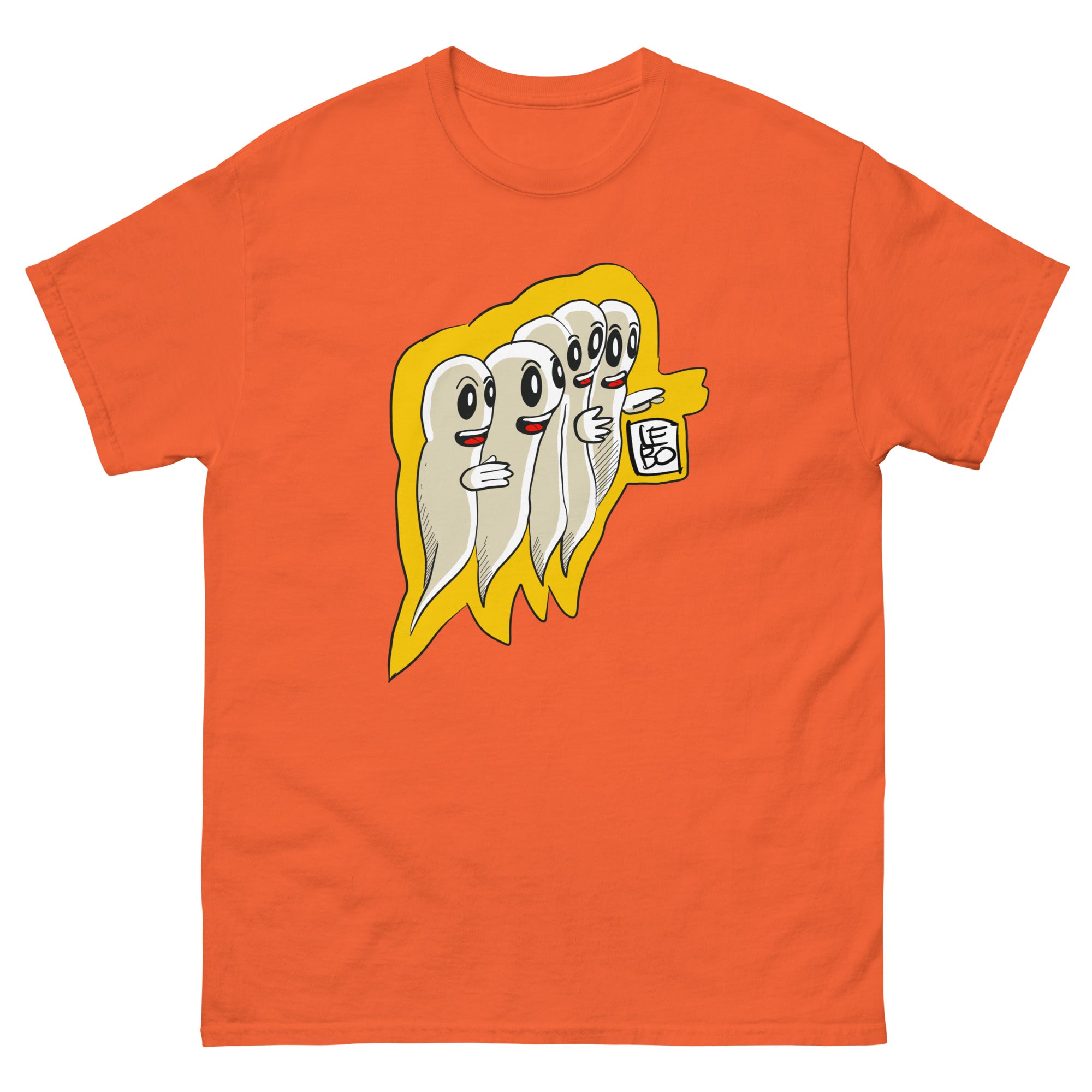 Gaggle of Friendly Ghosts - Lebo Short Sleeve Unisex T-Shirt